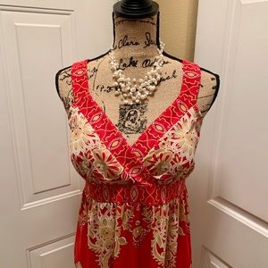INC Sundress with Gold Embellishments